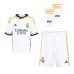 Billige Real Madrid David Alaba #4 Børnetøj Hjemmebanetrøje til baby 2023-24 Kortærmet (+ korte bukser)